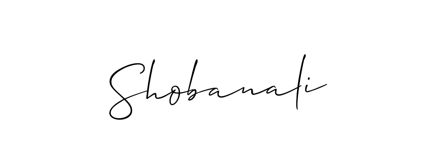 The best way (Allison_Script) to make a short signature is to pick only two or three words in your name. The name Shobanali include a total of six letters. For converting this name. Shobanali signature style 2 images and pictures png