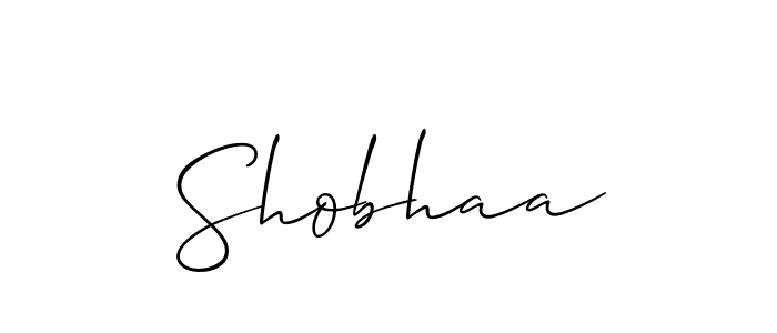 Also we have Shobhaa name is the best signature style. Create professional handwritten signature collection using Allison_Script autograph style. Shobhaa signature style 2 images and pictures png
