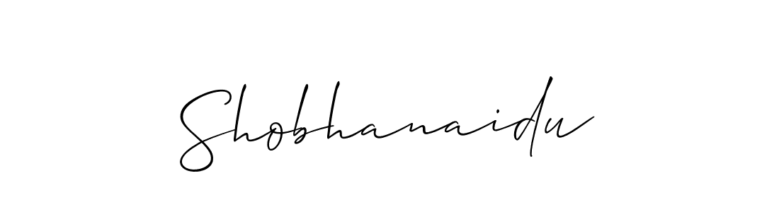 How to make Shobhanaidu name signature. Use Allison_Script style for creating short signs online. This is the latest handwritten sign. Shobhanaidu signature style 2 images and pictures png