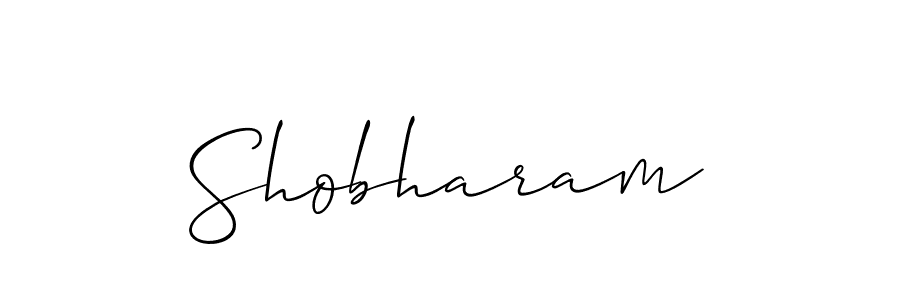 How to make Shobharam signature? Allison_Script is a professional autograph style. Create handwritten signature for Shobharam name. Shobharam signature style 2 images and pictures png