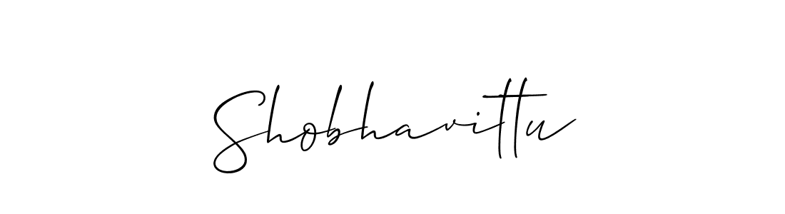 Also we have Shobhavittu name is the best signature style. Create professional handwritten signature collection using Allison_Script autograph style. Shobhavittu signature style 2 images and pictures png