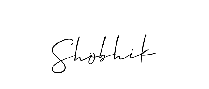 Similarly Allison_Script is the best handwritten signature design. Signature creator online .You can use it as an online autograph creator for name Shobhik. Shobhik signature style 2 images and pictures png