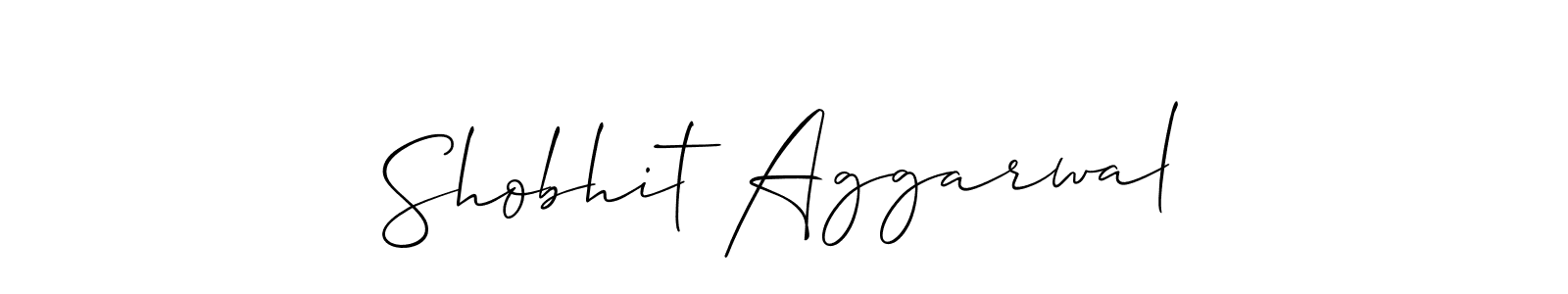 Create a beautiful signature design for name Shobhit Aggarwal. With this signature (Allison_Script) fonts, you can make a handwritten signature for free. Shobhit Aggarwal signature style 2 images and pictures png