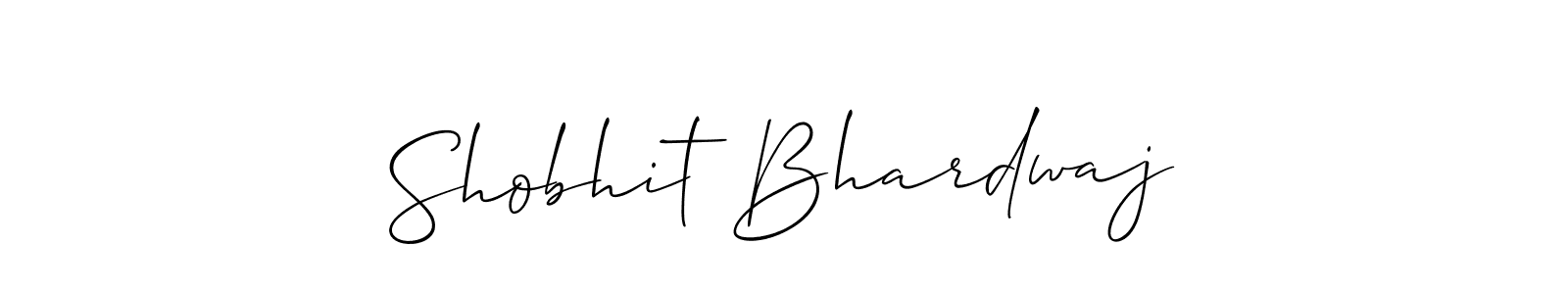 Make a short Shobhit Bhardwaj signature style. Manage your documents anywhere anytime using Allison_Script. Create and add eSignatures, submit forms, share and send files easily. Shobhit Bhardwaj signature style 2 images and pictures png