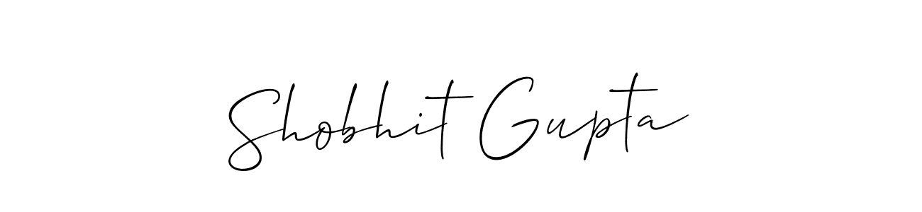 Use a signature maker to create a handwritten signature online. With this signature software, you can design (Allison_Script) your own signature for name Shobhit Gupta. Shobhit Gupta signature style 2 images and pictures png