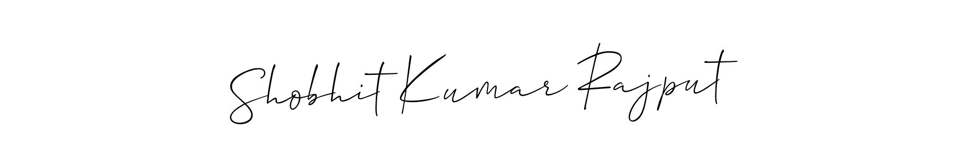 Make a beautiful signature design for name Shobhit Kumar Rajput. With this signature (Allison_Script) style, you can create a handwritten signature for free. Shobhit Kumar Rajput signature style 2 images and pictures png