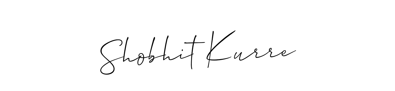 Create a beautiful signature design for name Shobhit Kurre. With this signature (Allison_Script) fonts, you can make a handwritten signature for free. Shobhit Kurre signature style 2 images and pictures png