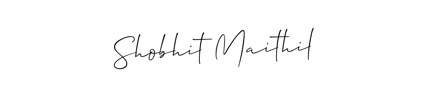 This is the best signature style for the Shobhit Maithil name. Also you like these signature font (Allison_Script). Mix name signature. Shobhit Maithil signature style 2 images and pictures png