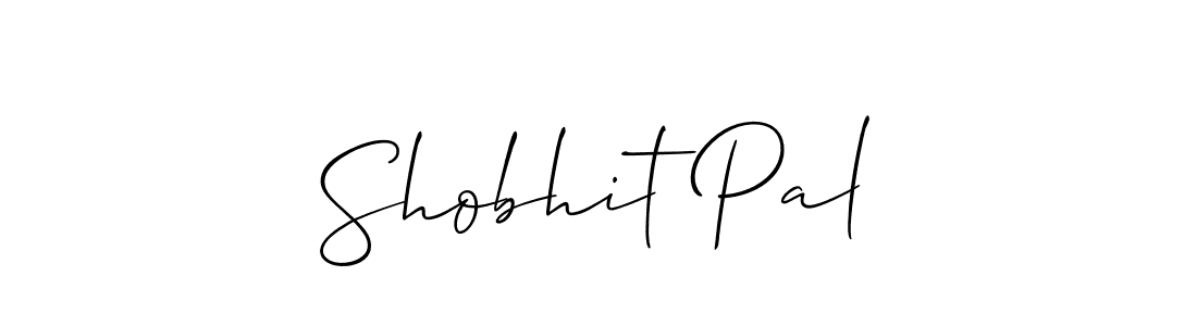 Shobhit Pal stylish signature style. Best Handwritten Sign (Allison_Script) for my name. Handwritten Signature Collection Ideas for my name Shobhit Pal. Shobhit Pal signature style 2 images and pictures png