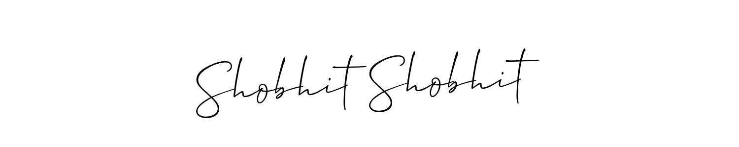 It looks lik you need a new signature style for name Shobhit Shobhit. Design unique handwritten (Allison_Script) signature with our free signature maker in just a few clicks. Shobhit Shobhit signature style 2 images and pictures png