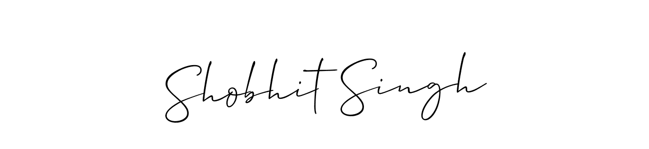 Create a beautiful signature design for name Shobhit Singh. With this signature (Allison_Script) fonts, you can make a handwritten signature for free. Shobhit Singh signature style 2 images and pictures png