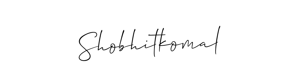 Design your own signature with our free online signature maker. With this signature software, you can create a handwritten (Allison_Script) signature for name Shobhitkomal. Shobhitkomal signature style 2 images and pictures png