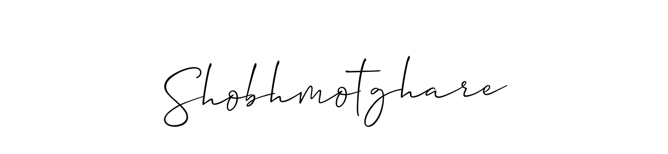 How to make Shobhmotghare signature? Allison_Script is a professional autograph style. Create handwritten signature for Shobhmotghare name. Shobhmotghare signature style 2 images and pictures png
