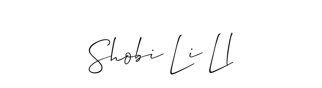 Also we have Shobi Li Ll name is the best signature style. Create professional handwritten signature collection using Allison_Script autograph style. Shobi Li Ll signature style 2 images and pictures png