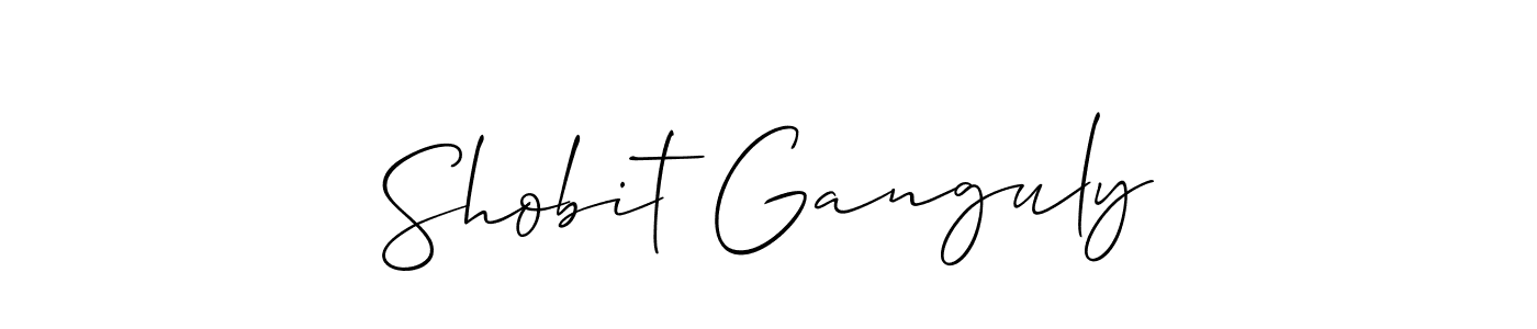 Design your own signature with our free online signature maker. With this signature software, you can create a handwritten (Allison_Script) signature for name Shobit Ganguly. Shobit Ganguly signature style 2 images and pictures png