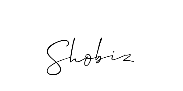 It looks lik you need a new signature style for name Shobiz. Design unique handwritten (Allison_Script) signature with our free signature maker in just a few clicks. Shobiz signature style 2 images and pictures png