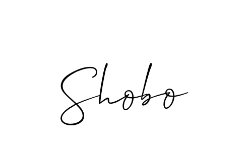 Create a beautiful signature design for name Shobo. With this signature (Allison_Script) fonts, you can make a handwritten signature for free. Shobo signature style 2 images and pictures png