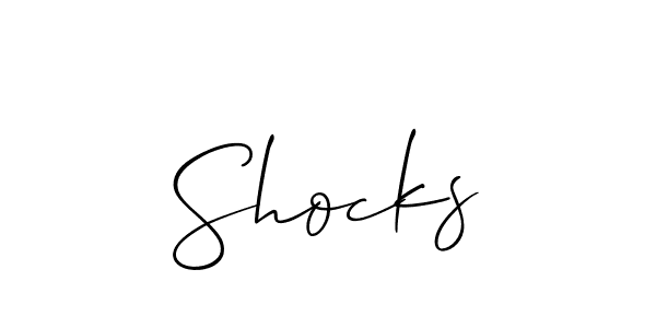 Make a beautiful signature design for name Shocks. Use this online signature maker to create a handwritten signature for free. Shocks signature style 2 images and pictures png