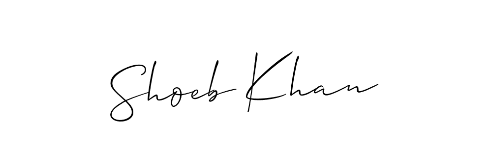 How to Draw Shoeb Khan signature style? Allison_Script is a latest design signature styles for name Shoeb Khan. Shoeb Khan signature style 2 images and pictures png