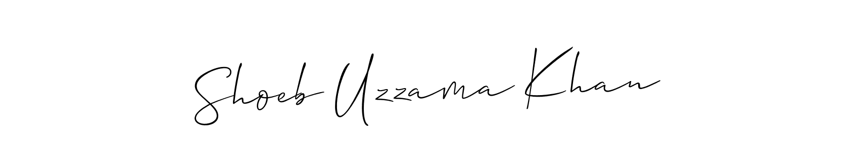 Shoeb Uzzama Khan stylish signature style. Best Handwritten Sign (Allison_Script) for my name. Handwritten Signature Collection Ideas for my name Shoeb Uzzama Khan. Shoeb Uzzama Khan signature style 2 images and pictures png