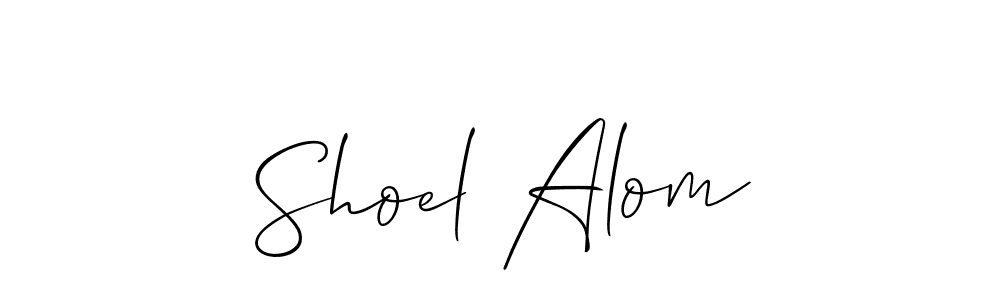How to make Shoel Alom signature? Allison_Script is a professional autograph style. Create handwritten signature for Shoel Alom name. Shoel Alom signature style 2 images and pictures png