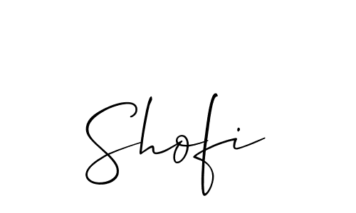 Also we have Shofi name is the best signature style. Create professional handwritten signature collection using Allison_Script autograph style. Shofi signature style 2 images and pictures png