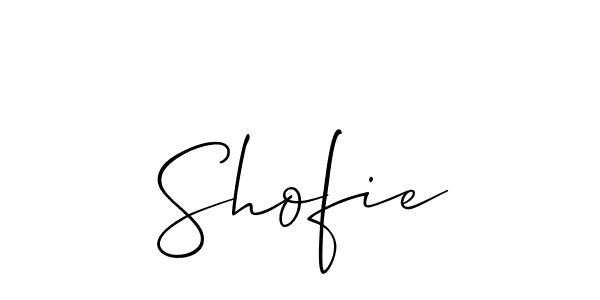 Make a beautiful signature design for name Shofie. Use this online signature maker to create a handwritten signature for free. Shofie signature style 2 images and pictures png