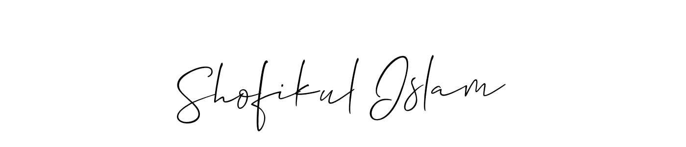 Similarly Allison_Script is the best handwritten signature design. Signature creator online .You can use it as an online autograph creator for name Shofikul Islam. Shofikul Islam signature style 2 images and pictures png