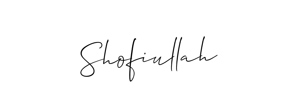 How to Draw Shofiullah signature style? Allison_Script is a latest design signature styles for name Shofiullah. Shofiullah signature style 2 images and pictures png