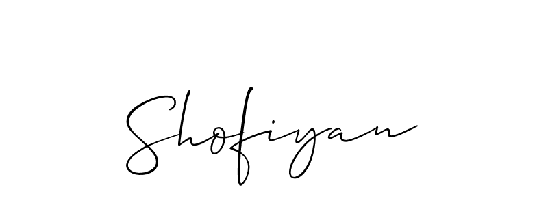 How to Draw Shofiyan signature style? Allison_Script is a latest design signature styles for name Shofiyan. Shofiyan signature style 2 images and pictures png