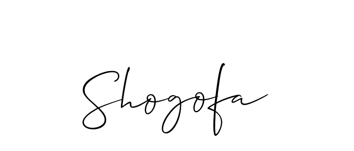 Use a signature maker to create a handwritten signature online. With this signature software, you can design (Allison_Script) your own signature for name Shogofa. Shogofa signature style 2 images and pictures png