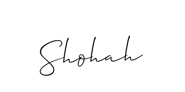 Best and Professional Signature Style for Shohah. Allison_Script Best Signature Style Collection. Shohah signature style 2 images and pictures png