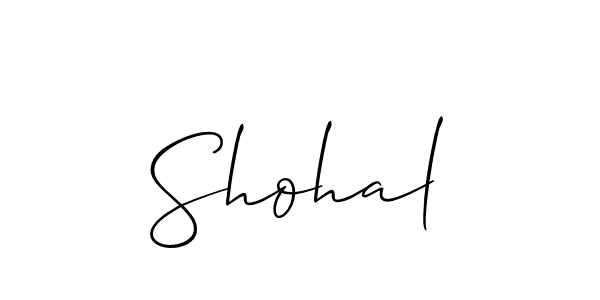 It looks lik you need a new signature style for name Shohal. Design unique handwritten (Allison_Script) signature with our free signature maker in just a few clicks. Shohal signature style 2 images and pictures png