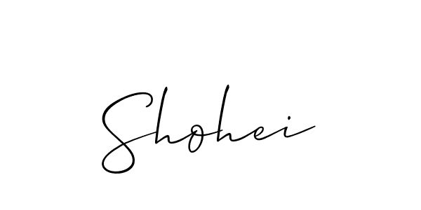 You should practise on your own different ways (Allison_Script) to write your name (Shohei) in signature. don't let someone else do it for you. Shohei signature style 2 images and pictures png