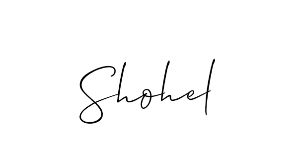 if you are searching for the best signature style for your name Shohel. so please give up your signature search. here we have designed multiple signature styles  using Allison_Script. Shohel signature style 2 images and pictures png
