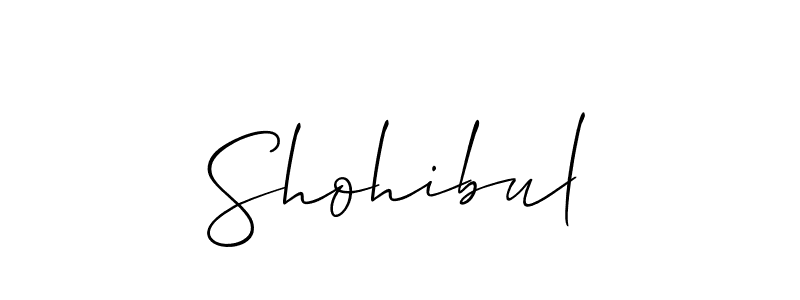 Use a signature maker to create a handwritten signature online. With this signature software, you can design (Allison_Script) your own signature for name Shohibul. Shohibul signature style 2 images and pictures png