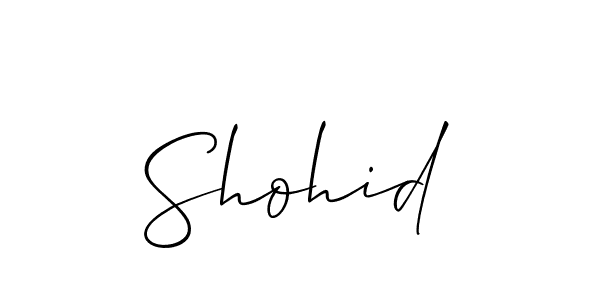 Similarly Allison_Script is the best handwritten signature design. Signature creator online .You can use it as an online autograph creator for name Shohid. Shohid signature style 2 images and pictures png