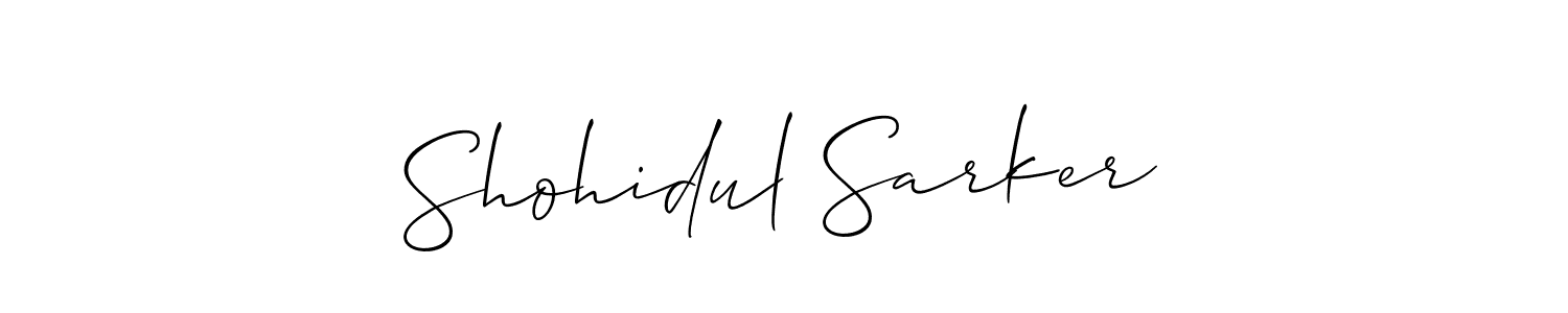 It looks lik you need a new signature style for name Shohidul Sarker. Design unique handwritten (Allison_Script) signature with our free signature maker in just a few clicks. Shohidul Sarker signature style 2 images and pictures png