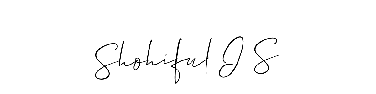 Shohiful I S stylish signature style. Best Handwritten Sign (Allison_Script) for my name. Handwritten Signature Collection Ideas for my name Shohiful I S. Shohiful I S signature style 2 images and pictures png