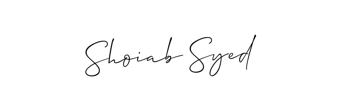 Make a beautiful signature design for name Shoiab Syed. Use this online signature maker to create a handwritten signature for free. Shoiab Syed signature style 2 images and pictures png
