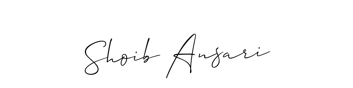 Also You can easily find your signature by using the search form. We will create Shoib Ansari name handwritten signature images for you free of cost using Allison_Script sign style. Shoib Ansari signature style 2 images and pictures png