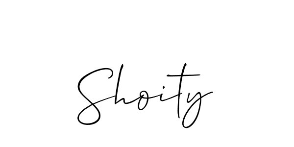 The best way (Allison_Script) to make a short signature is to pick only two or three words in your name. The name Shoity include a total of six letters. For converting this name. Shoity signature style 2 images and pictures png