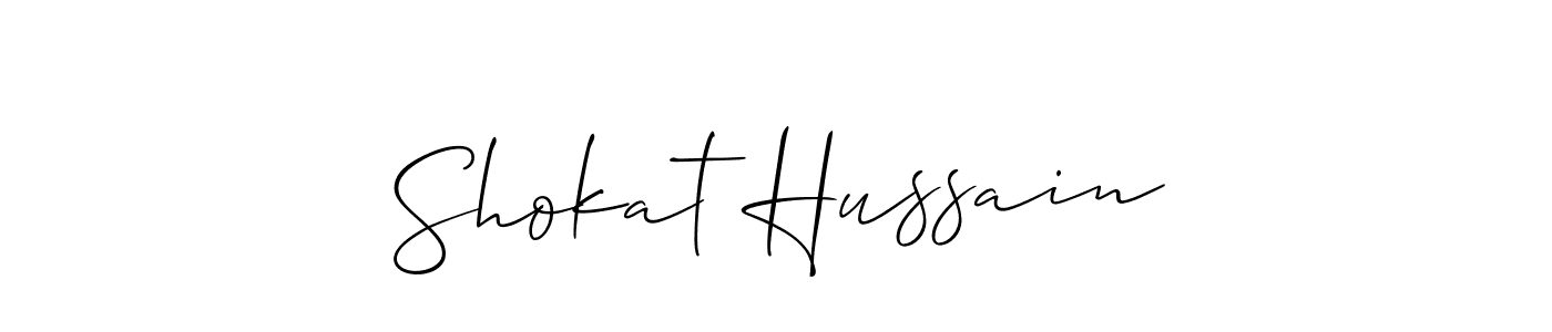 It looks lik you need a new signature style for name Shokat Hussain. Design unique handwritten (Allison_Script) signature with our free signature maker in just a few clicks. Shokat Hussain signature style 2 images and pictures png
