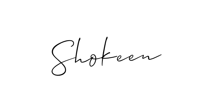 if you are searching for the best signature style for your name Shokeen. so please give up your signature search. here we have designed multiple signature styles  using Allison_Script. Shokeen signature style 2 images and pictures png