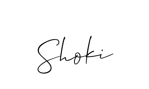 It looks lik you need a new signature style for name Shoki. Design unique handwritten (Allison_Script) signature with our free signature maker in just a few clicks. Shoki signature style 2 images and pictures png
