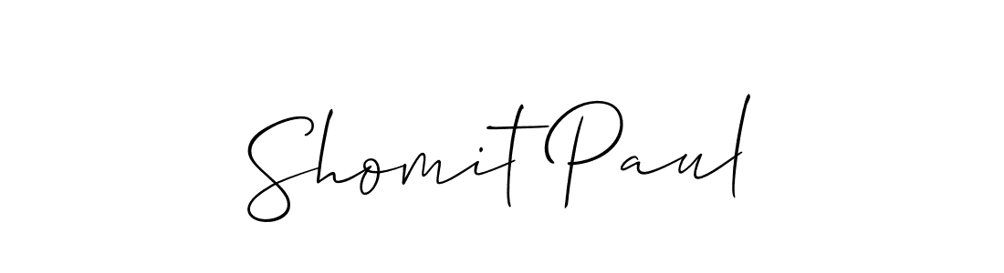 Shomit Paul stylish signature style. Best Handwritten Sign (Allison_Script) for my name. Handwritten Signature Collection Ideas for my name Shomit Paul. Shomit Paul signature style 2 images and pictures png