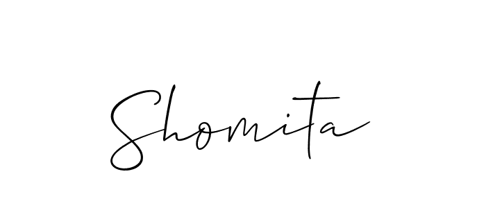 Also we have Shomita name is the best signature style. Create professional handwritten signature collection using Allison_Script autograph style. Shomita signature style 2 images and pictures png