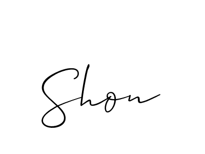 Best and Professional Signature Style for Shon. Allison_Script Best Signature Style Collection. Shon signature style 2 images and pictures png