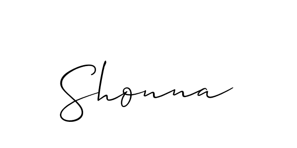 Allison_Script is a professional signature style that is perfect for those who want to add a touch of class to their signature. It is also a great choice for those who want to make their signature more unique. Get Shonna name to fancy signature for free. Shonna signature style 2 images and pictures png