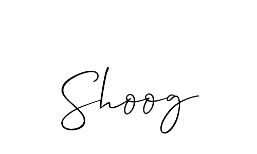How to make Shoog signature? Allison_Script is a professional autograph style. Create handwritten signature for Shoog name. Shoog signature style 2 images and pictures png
